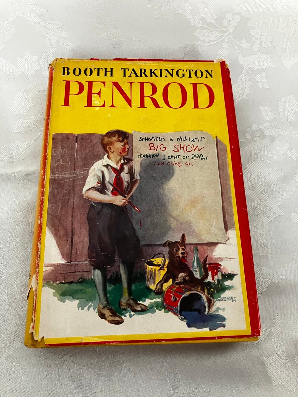 1914 Penrod by Booth Tarkington Antique Hardcover Book with Dust Jacket
